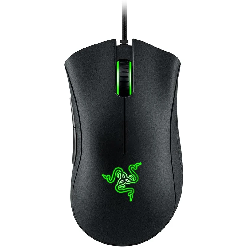 Original Razer kabelgebundene Gaming-Maus, optischer Sensor, 6400 DPI, Gaming-Maus für Laptop, optische Maus, Lichtgeschwindigkeitsmaus: Silber