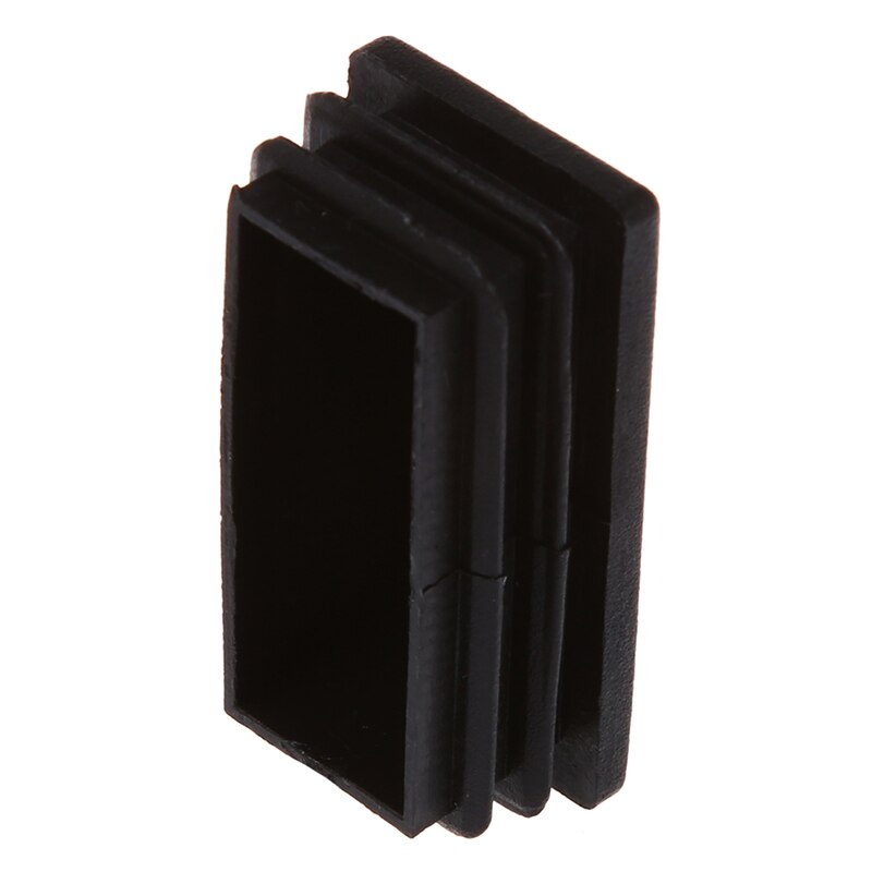 Inserti per tubi rettangolari in plastica tappo di chiusura terminale 25x50mm 10 pezzi nero