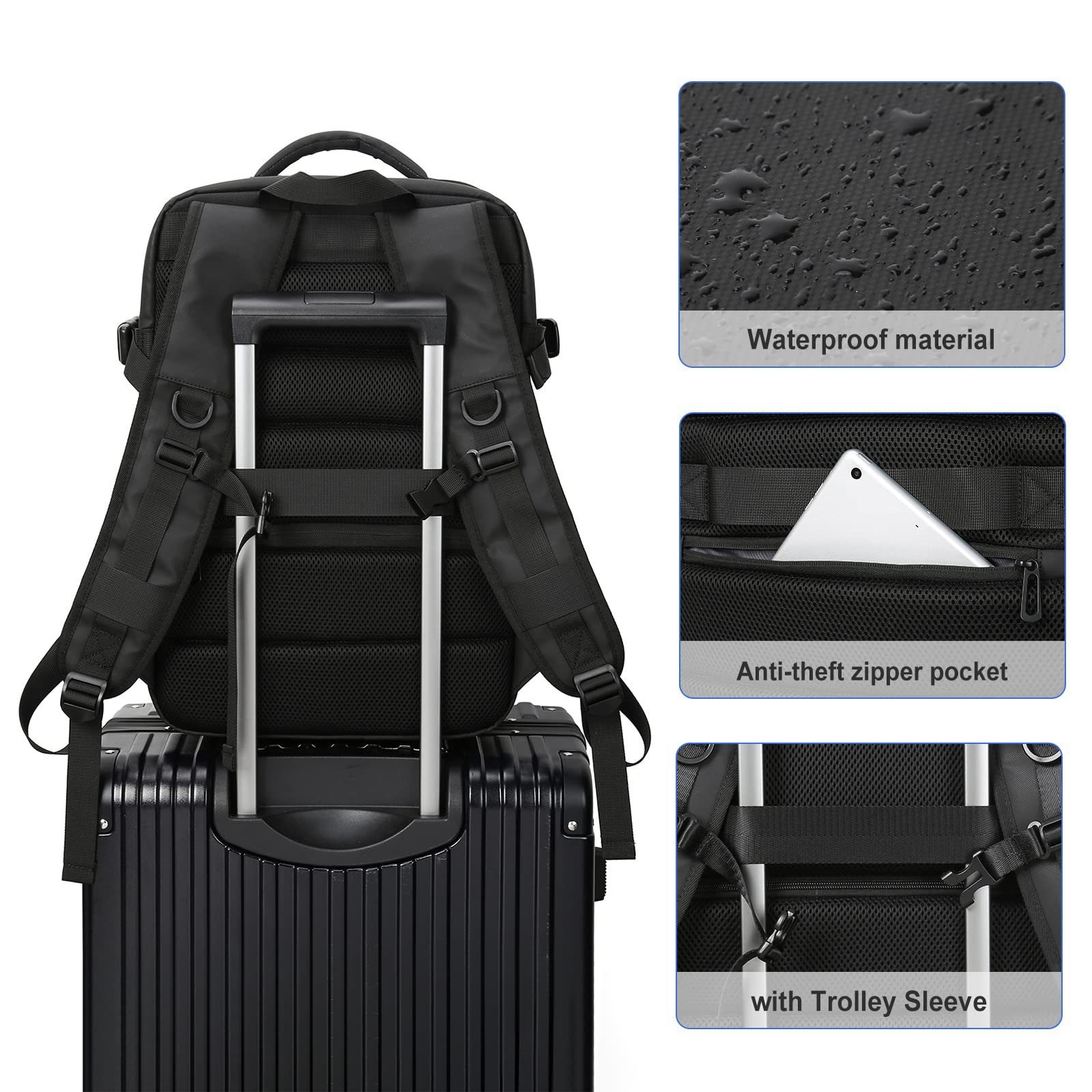 Short-distance Travel Backpack Luggage Bag High-end Large-capacity Women's Backpack College Student Schoolbag Waterproof bag