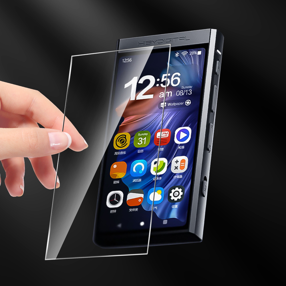 Scratch-Proof Premium Protective Film Tempered Glass for HiBy Digital M300 Screen Protector: Transparent