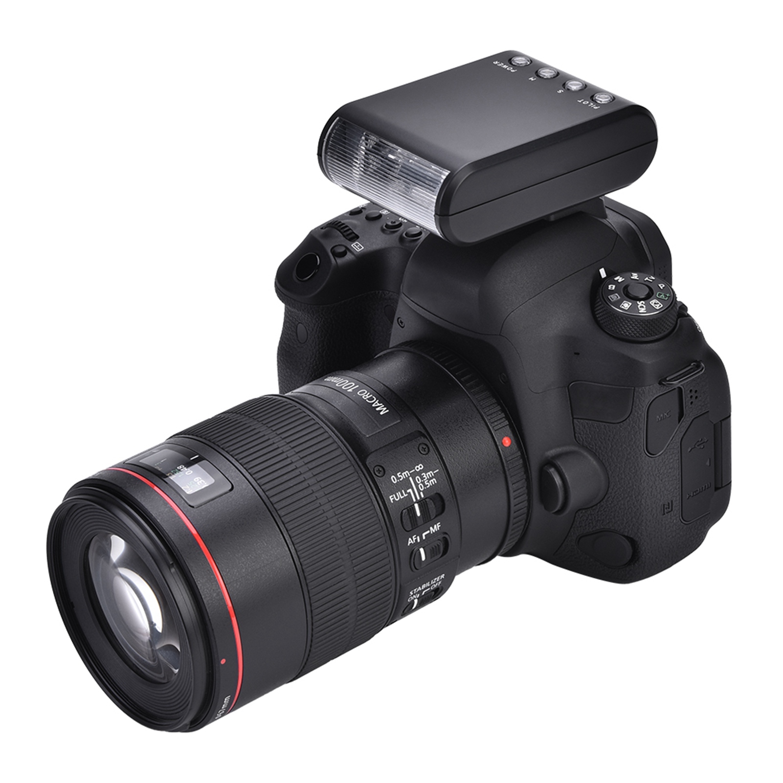 Mini tragbare digitale auf Kamera Blitzschuh halterung Taschenlampe für DSLR-Kameras