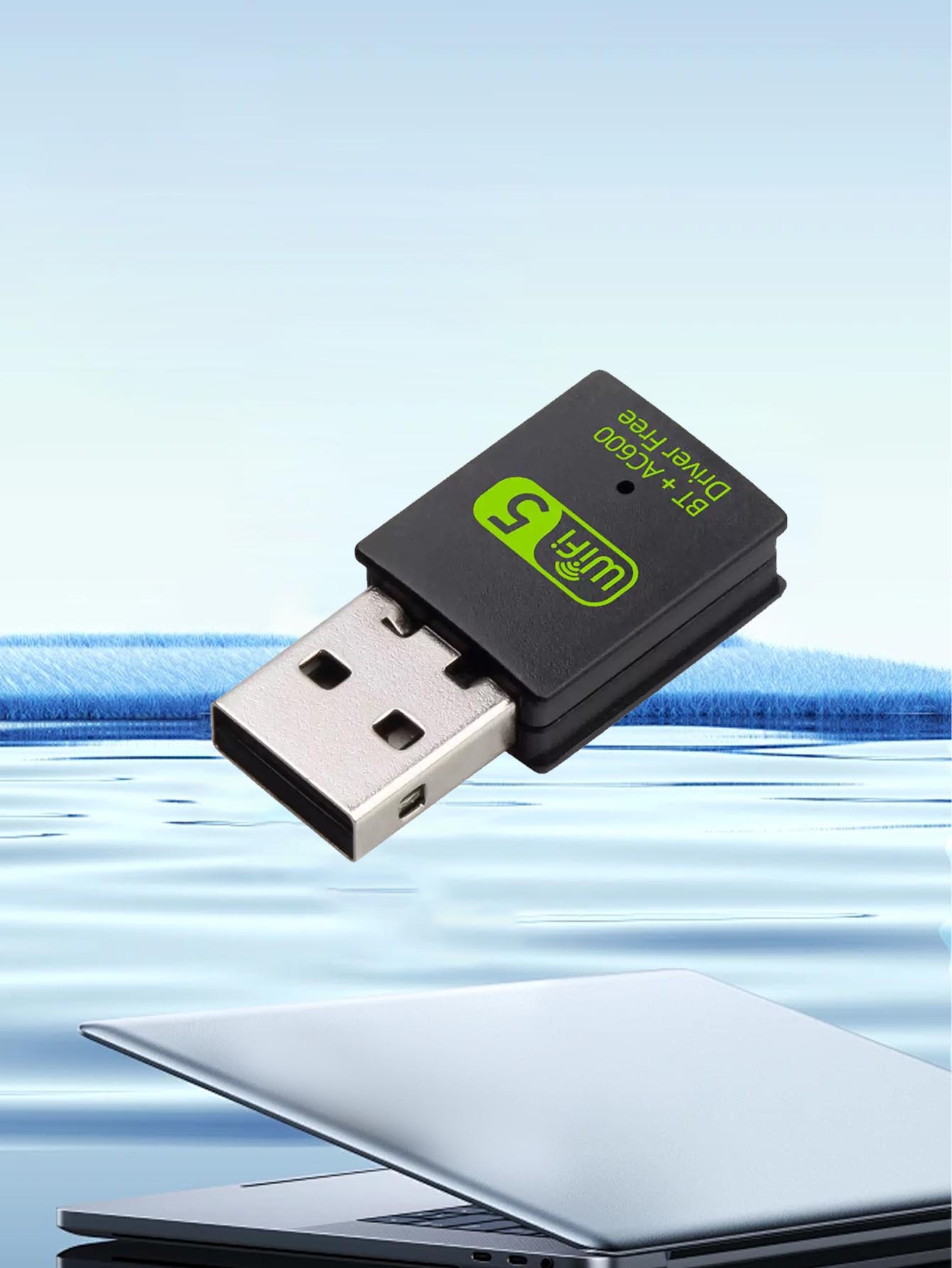 600M dual-band Bluetooth WiFi network card, USB interface, Bluetooth WiFi integrated, driver-free plug-and-play operation: Default Title