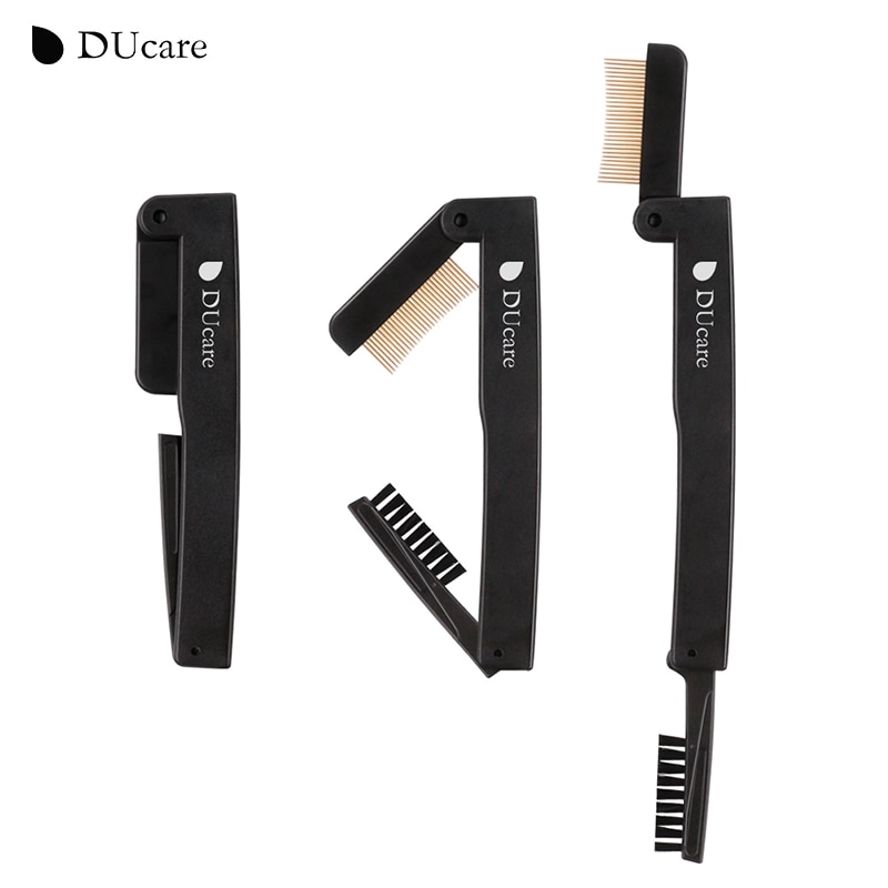 DUcare Dual Ended Eyelash Curler Brush Mascara Guide Applicator Wimper Kam Cosmetica Gereedschap