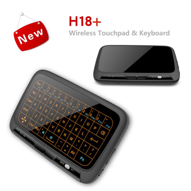 H18+ 2.4GHz Mini Wireless Keyboard Full-screen Touchpad With Backlight Function Air Mouse Ergonomic Rechargeable Gaming Keyboard