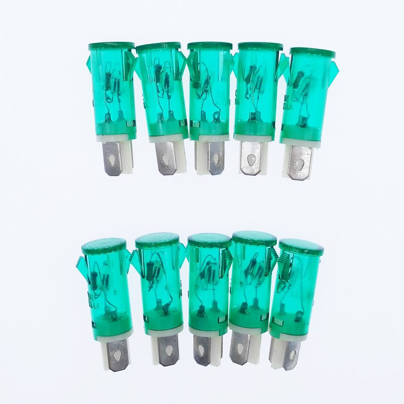10 pces mdx14a vermelho verde indicador luz interr... – Grandado