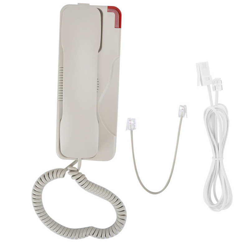 Fixed Landline Telephone Desktop/Wall Mounted Telephone Extension Wired Phone for Home Office Hotel Using: White