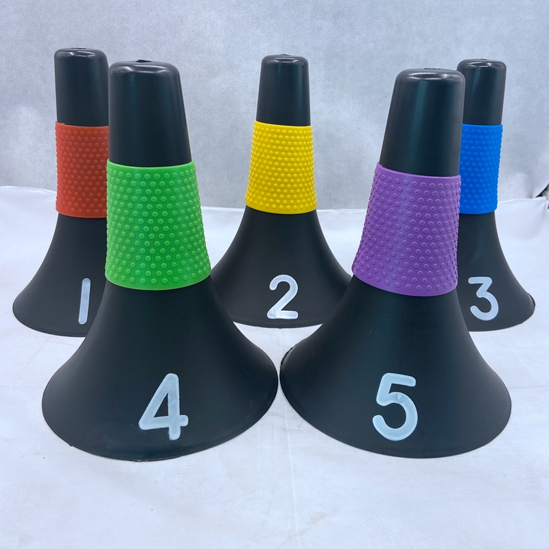 10 -teiliges set: basketball-trainingsfass, hinderniskegel, fußball-trainingshornfass, rutschfest, langlebig