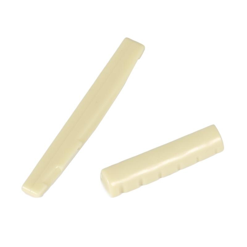 Ivory Guitar Parts 6 String Classical Guitar Bone Bridge Saddle And Nut Guitar Parts Accessories for Folk Acoustic Guitar TSLM1