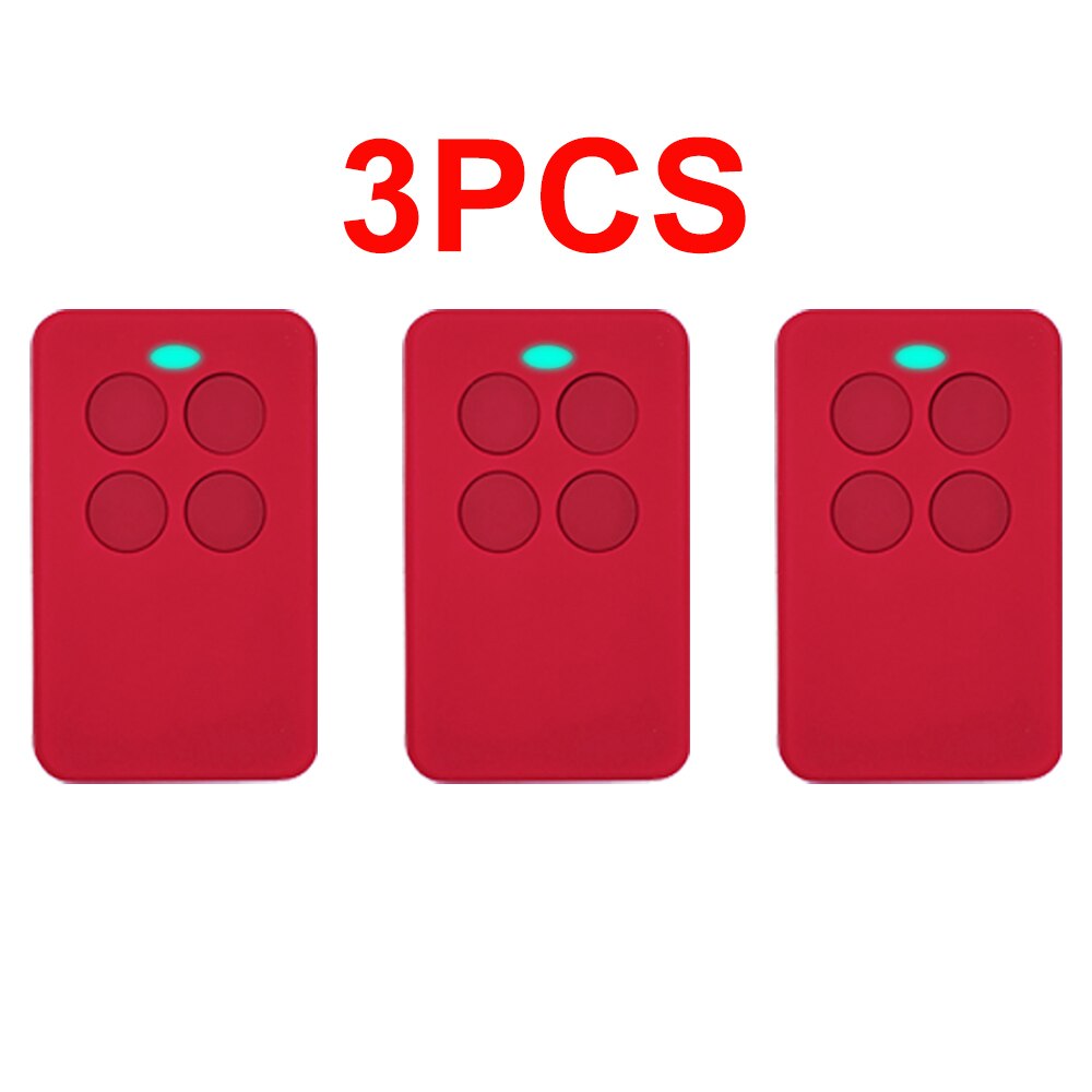Garage Remote Clone CLEMSA MASTERCODE MV1 ERREKA IRRIS ROLLER SOL VEGA ROPER NEO MINI JCM GO Fixed Rolling Code: 3PCS Red