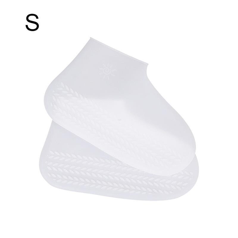 1 paire de couvre-chaussures en Silicone réutilisable S/M/L, couvre-chaussures de pluie imperméables, en caoutchouc antidérapant pour Camping en plein air: 01 / L