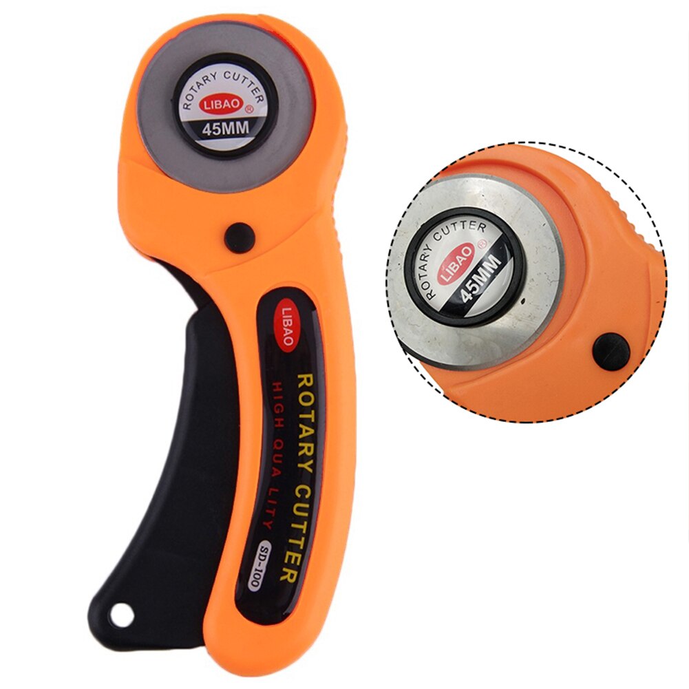Stijlvolle 45mm Rotary Cutter Premium Quilters Naaien Quilten Stof Snijden Craft Tool draagbare Lederen