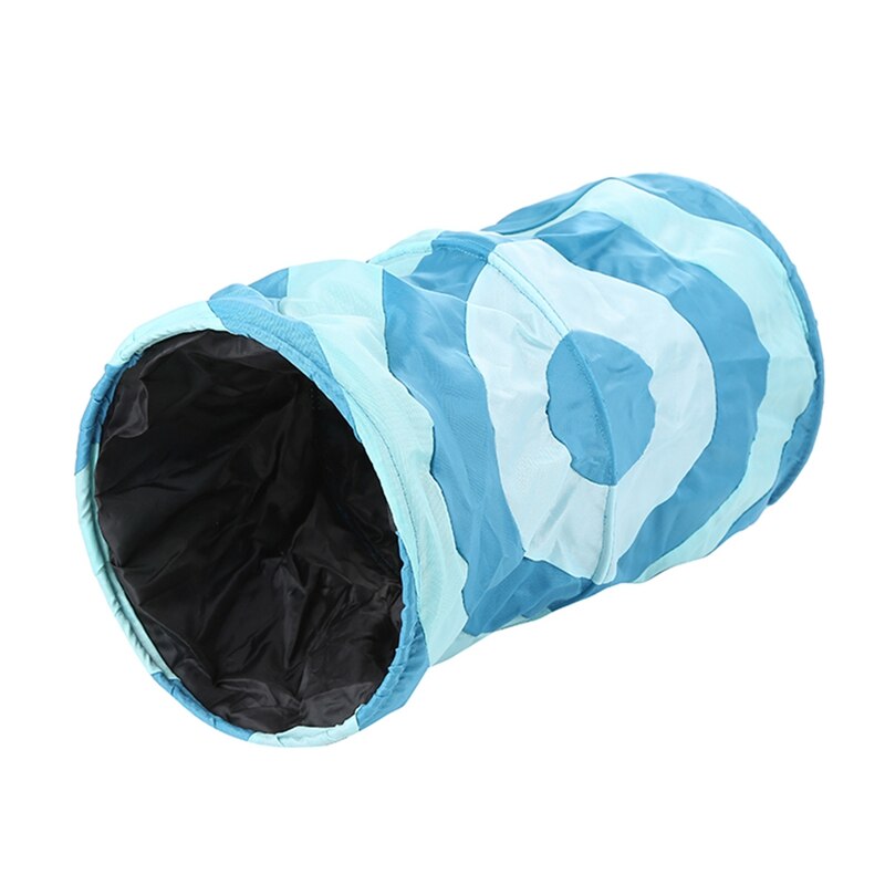 Túnel para mascotas divertido plegable, túnel para gatos, juguetes para gatitos, agujeros para espiar, juguete para cachorros, hurones, juego de conejos, tubos para perros: Blue