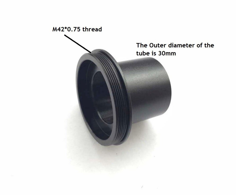 T mount 30mm to 23.2mm Microscope Camera Eyepiece Ring Adapter w/ C-mount Thread