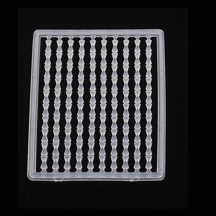 5Set = 500Pcs Micro Aas Stopper Boillies Karpervissen Accessoires Aas Stop Kraal Karper Aas Houder Voor Haar rig Visgerei Accessoires: White