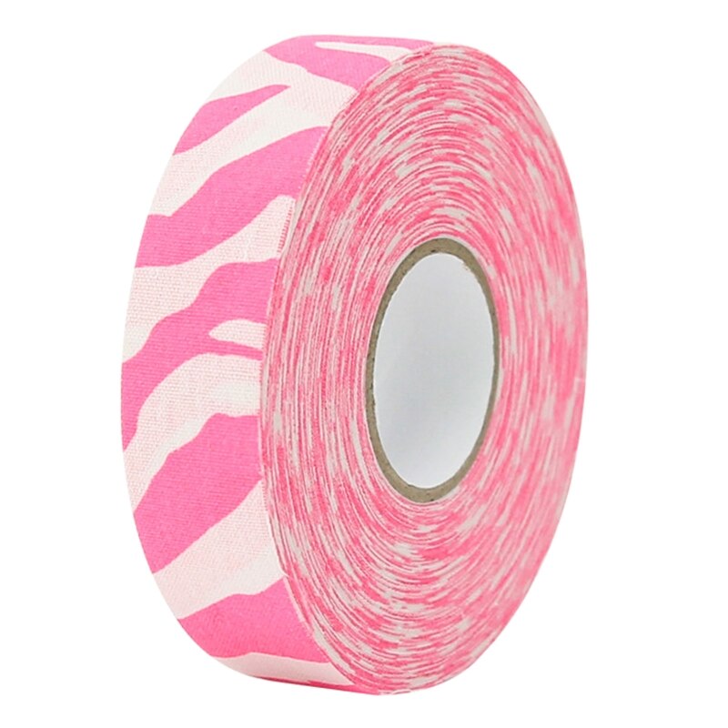 K1MB 1 Roll Hockey Tape Stick Anti-slip Ice Cloth Hockey Tape Self-Adhesive Hockey Stick Grip Wear-Resistant Hockey Grip Tape: Pink Zebra