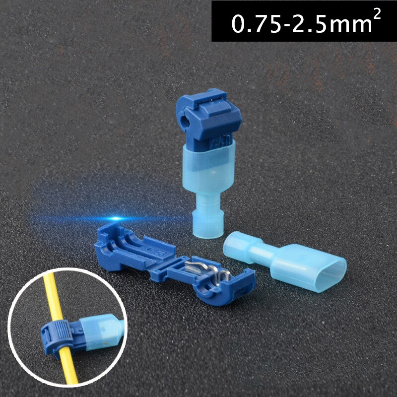 120 Pcs Quick Splice Wire Kabel Connectoren Terminals/Quick Connect Wire Crimp Scotch Lock Elektrische Kit Tool Set T-Vorm