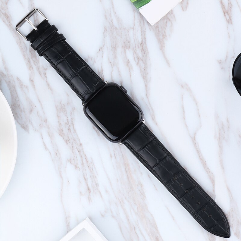 leather loop strap for apple watch 5 band 44mm 40mm iwatch 42mm 38mm Leather pulseira wrist watchband bracelet apple watch 5 4 3