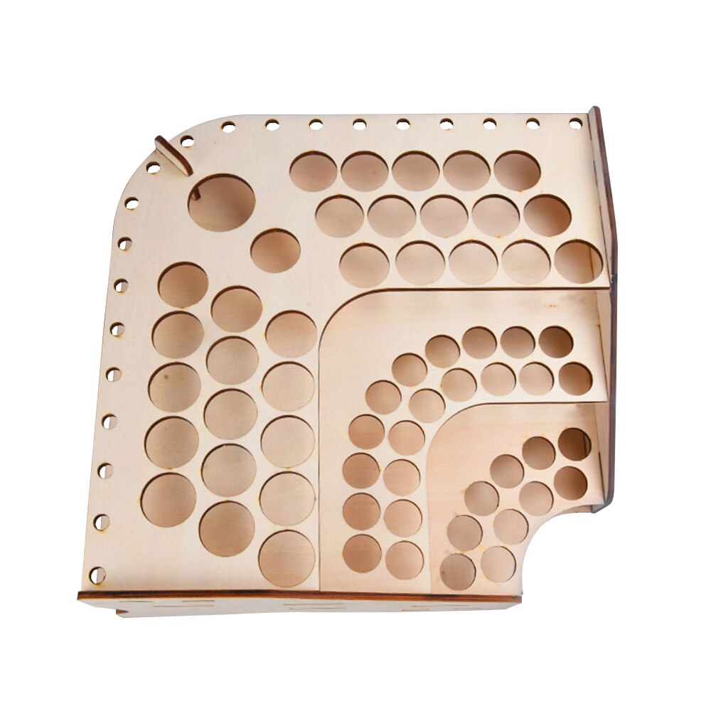 Estante de madera para pintura, soporte de almacenamiento para botellas de tinta de pintura, organizador de pigmentos, soporte para pinturas, pinceles, soporte para herramientas