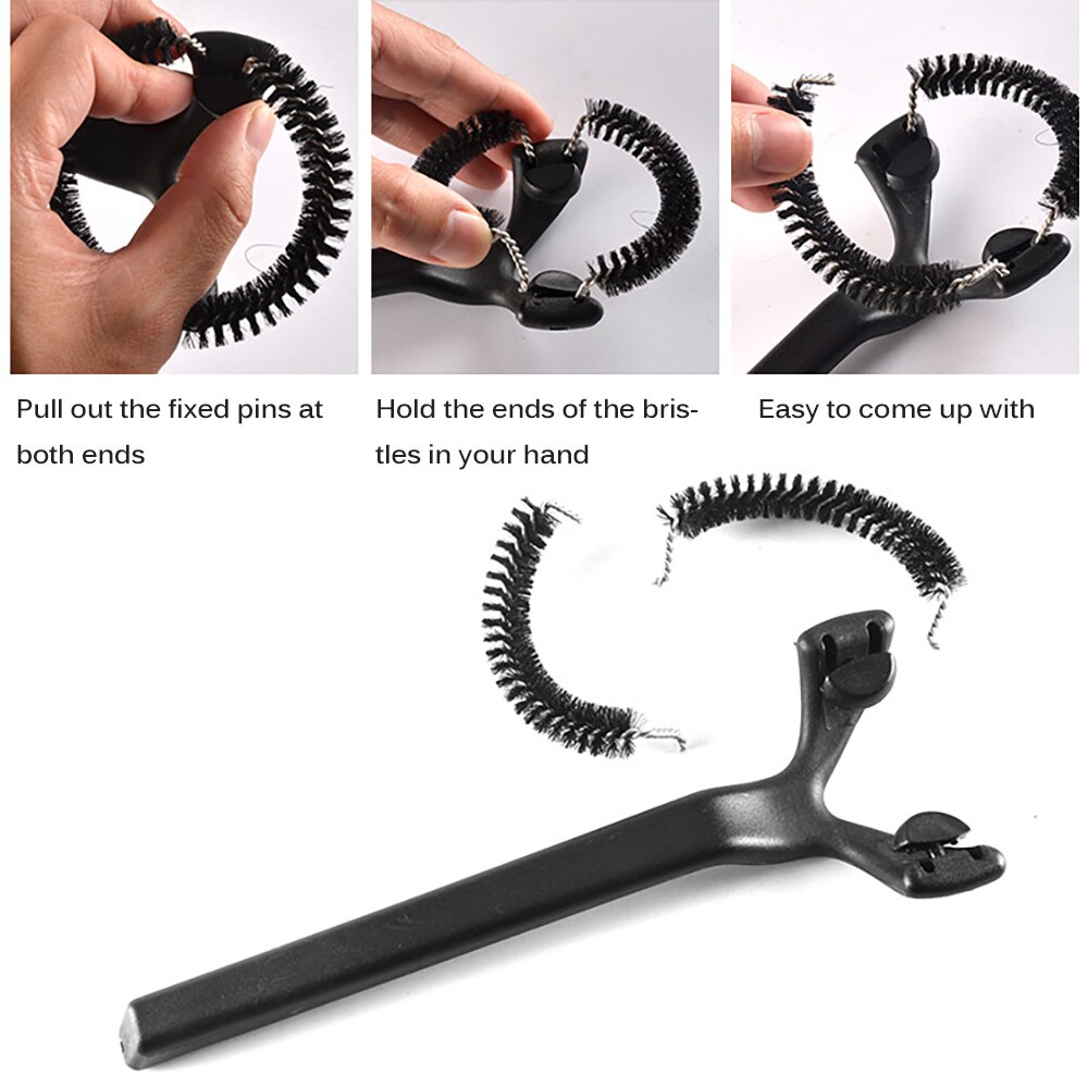 Coffee Machine Cleaning Grouphead Coffee Machine Detachable Coffee Espresso Machine Brush Grime Brush Handle Cleaning Tools