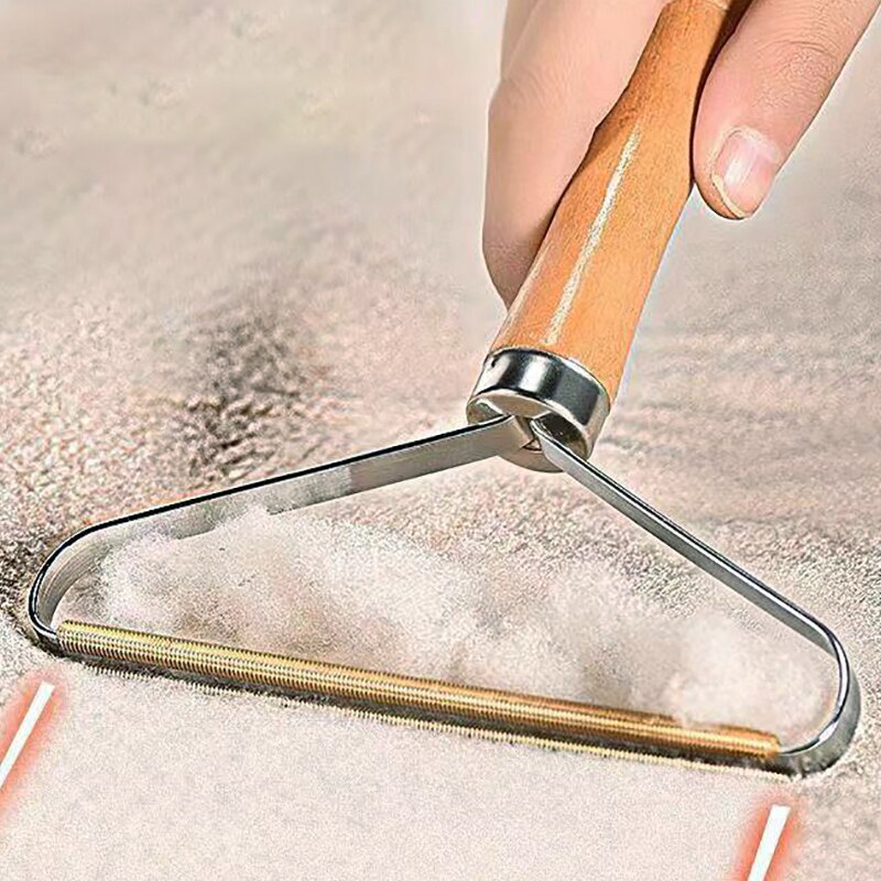 Draagbare Lint Remover Hout Handleiding Scheren Bal Draagbare Kleding Haar Remover Stomerij Kasjmier Wol Te Gaan Bal: Default Title