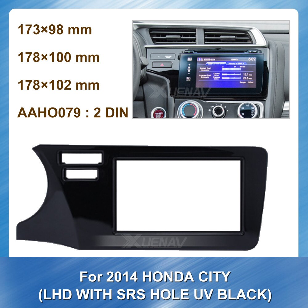 tomzz Audio Radioblende Käfig passt für Hyundai i10 2008-2013 schwarz