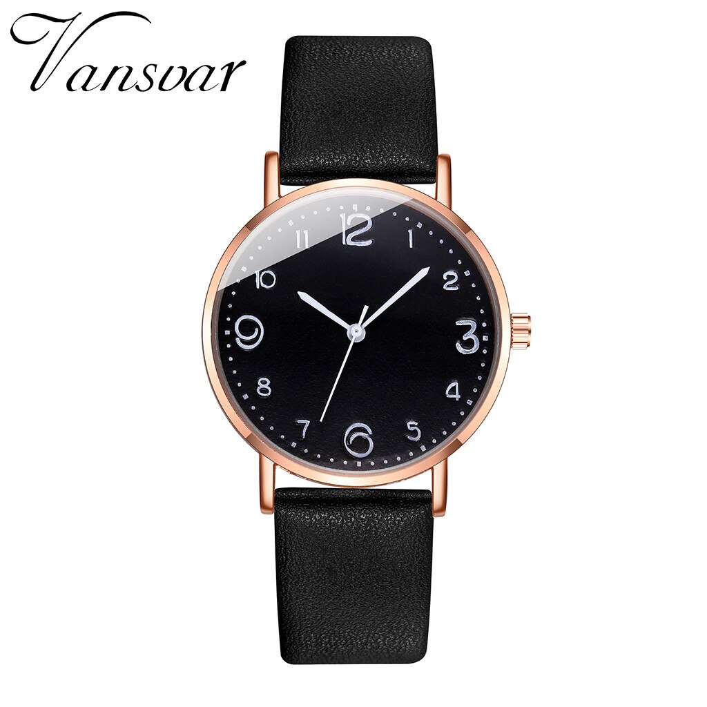 Analog Quartz Wrist Watch for women Simple Ladies Quartz Watch Temperament black Watch Female Models Bracelet watch