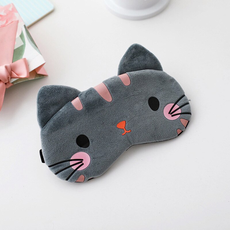 Slaap Oogmasker Slaapmasker Katoen Kat Ooglap Slaapmasker Leuke Eye Cover Travel Rest Eye Band Slapen Aid Kids Eye blinddoeken