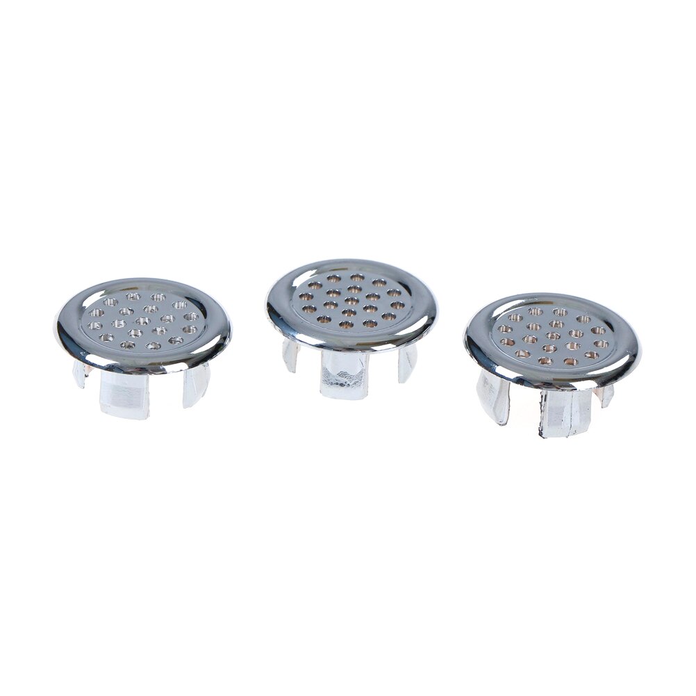 2/3pcs Basin Sink Round Overflow Cover Ring Insert Replacement Tidy Chrome Trim Bathroom Accessories Electroplating: 3pcs