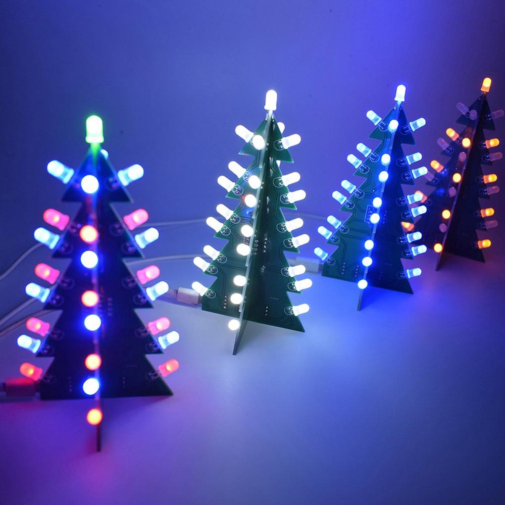Diy Star Effect Stereo Led Decoration Christmas Tree Christmas Handmade Electronic Hobby Decoration Christmas Tree