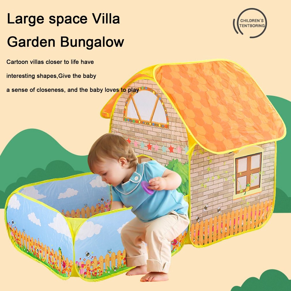 2 In 1 Kinderen Tent Tipi Grote Kinderen Speelhuisje Teepee Vouwen Baby Ballenbad Ballen Pit Pop Up Speeltuin Tenten Jaar