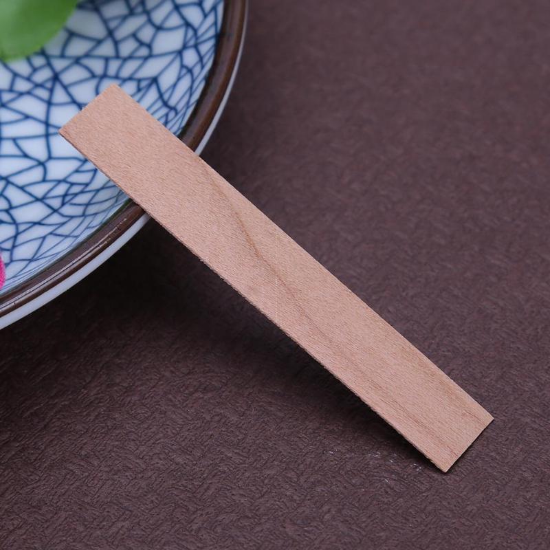 50 unids/set de mechas para velas de madera hechas a mano, mecha de madera, cera, vela, núcleo, DIY, fabricación de velas, accesorios para la decoración del hogar
