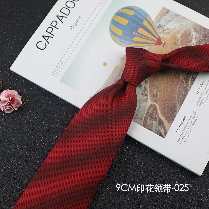 9cm Dot British Style Ties for Man Neckties Polyester Business Neck Tie for Men Formal Dress Cravat Wedding Party Gravat Tie