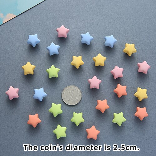 Pegatinas magnéticas de Mini estrellas para niños, imanes de nevera, decoración creativa 3D de estrellas para pizarra