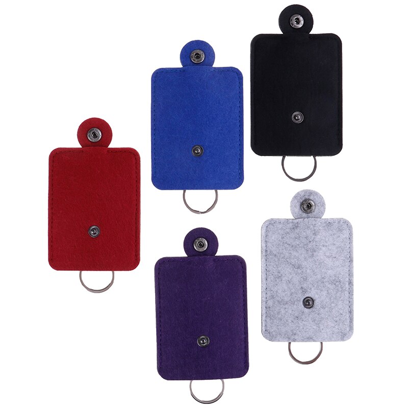 1PCS Men Women Woolen Felt Keychain Holder Pocket Car Key Wallet Purse Keys Organizer Pouch Case Bag