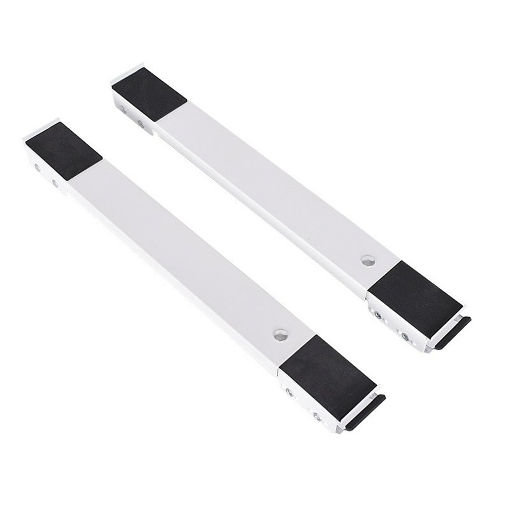 Stand Movable Bracket Adjustable Appliance Dolly Square Strong Feet Fridge Mini Fridge Stand Mobile Base: Silver