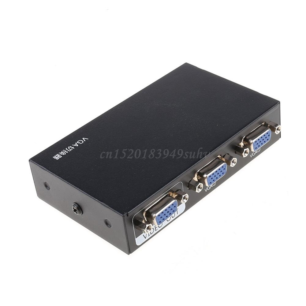 2 Ports Switcher Splitter 2 Ways VGA Video Switch Adapter Converter Box for PC Monitor Accessories
