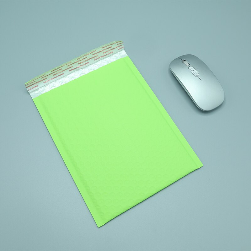 10 stk  #0 6 x 10 tommer lilla poly boble mailer polstrede konvolutter 175 x 230mm selvforseglet postpose boble konvolut emballage konvolutter: Citron grøn