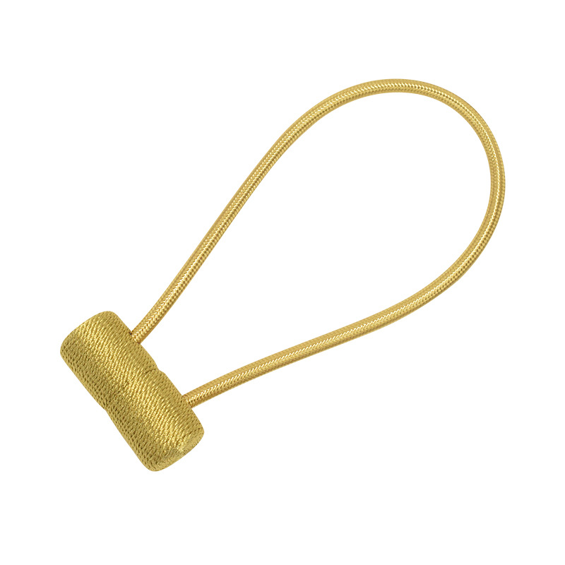 1Pc Curtain Tieback Headset Style Magnetic Curtain Holder Holdbacks Buckle Clips Curtain Rod Home Decoration room accessories: Gold