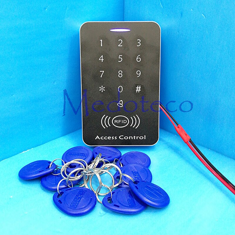 Full 125khz Rfid Card Glass Door Access Control System Kit EM Card Access Controller +350lbs Magnetic Lock + U Bracket
