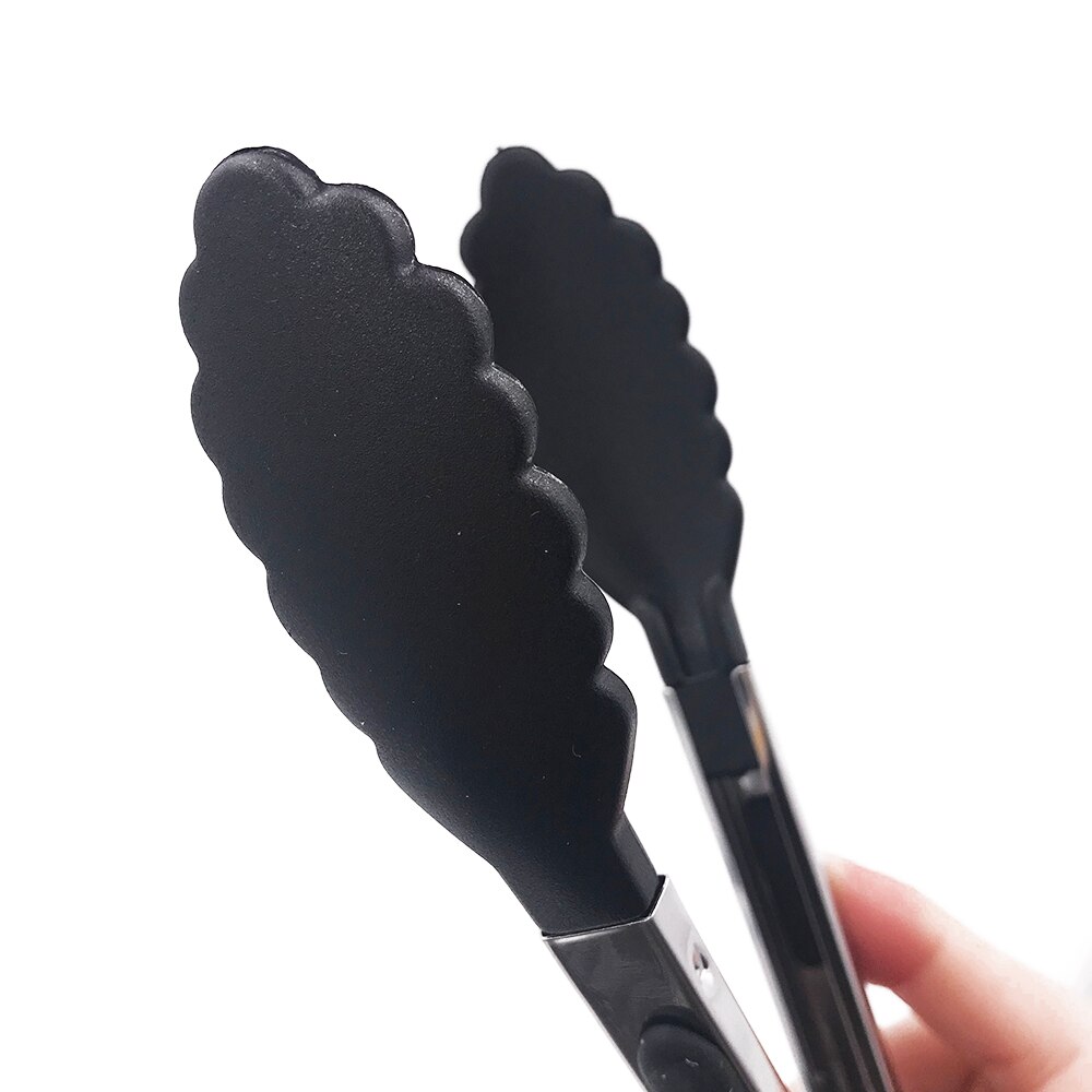 Rvs Siliconen Keuken Tang Bbq Clip Salade Brood Koken Voedsel Serveren Tang Keuken Gereedschap