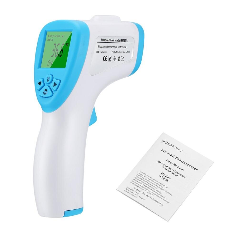 Infrarødt termometer pande krop berøringsfrit termometer baby voksne udendørs hjem digital infrarød feber øretermometer: Fyp 411200