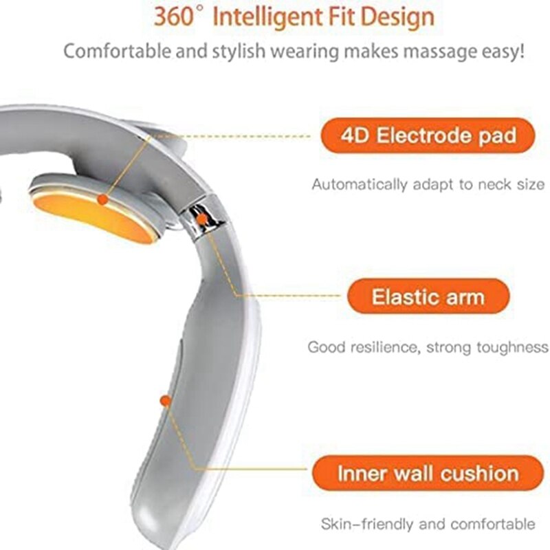 Neck Massager with Heat, Neck Massager for Pain Relief Neck Relax Neck Massage Therapy Neck Massager for Women &amp; Men