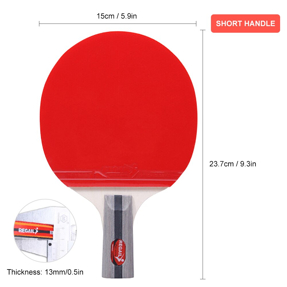 Ping Pong Paddles Table Tennis Rackets 2 Ping Pong Bats Long Short Handle Ping Pong Racket Set