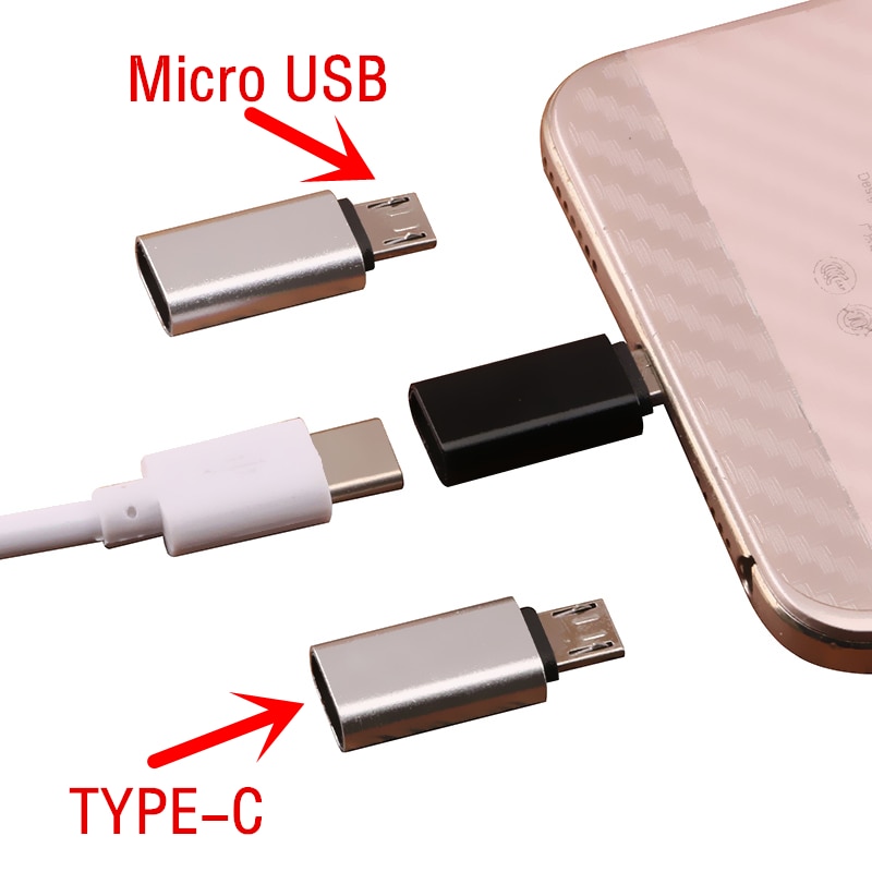 Micro Usb Male Naar Type-C Usb C Vrouwelijke Adapter Android Telefoon Kabel Converter Opladen Connector Voor Huawei Xiaomi samsung Kabel
