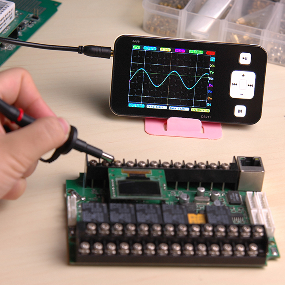 MINI DS211 LED Display Portable Digital Oscilloscope Inspection And Maintenance Electronic Equipment
