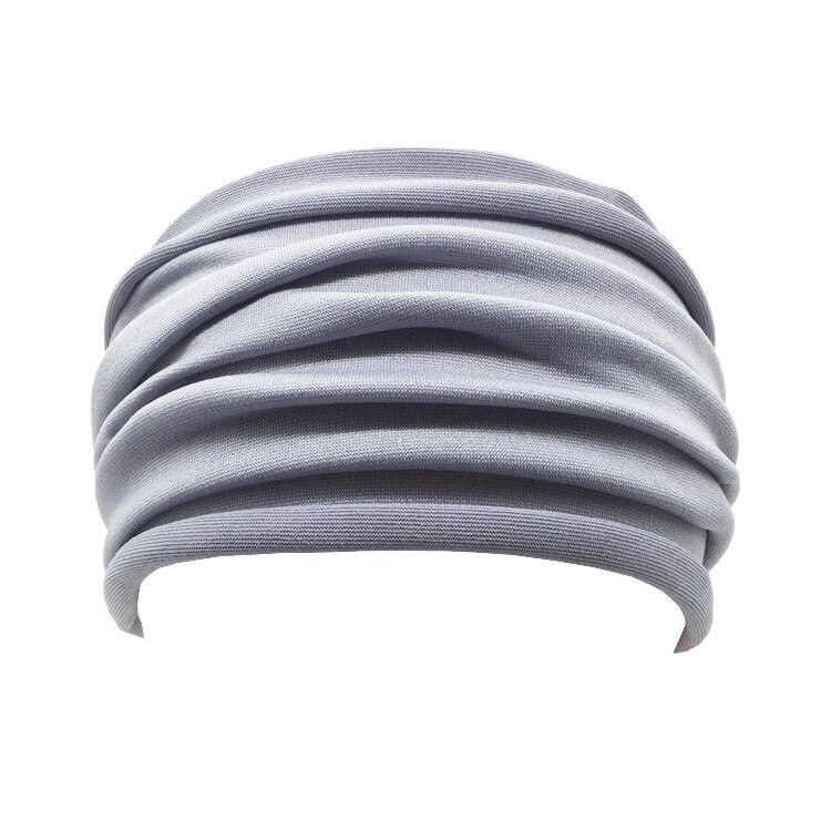 Unisexe loisirs Yoga danse sauvage foulard absorbant la sueur sport bandeau femmes Yoga exercice pli bandeaux vêtements de sport: Gris