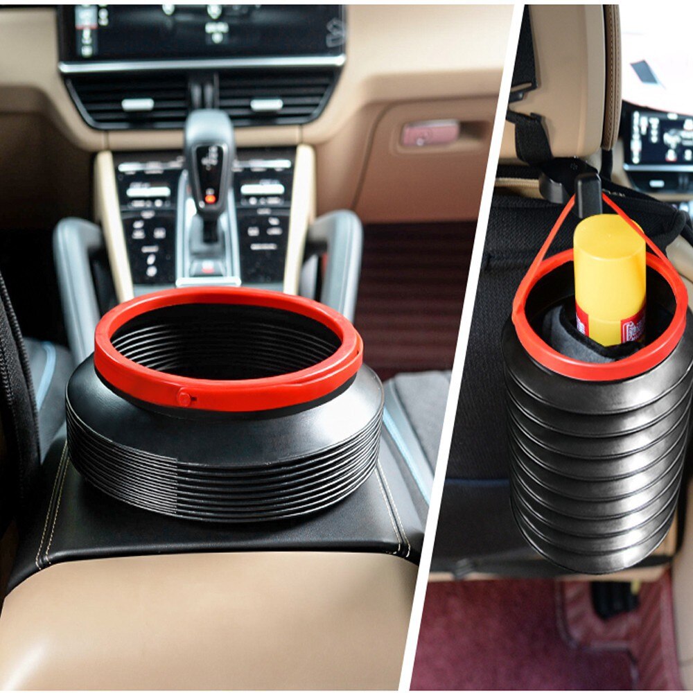 Cubo plegable para limpieza de ventanas de coche, caja de almacenamiento de agua de pesca, contenedor de basura, cubos telescópicos, 4L, 1 Uds.