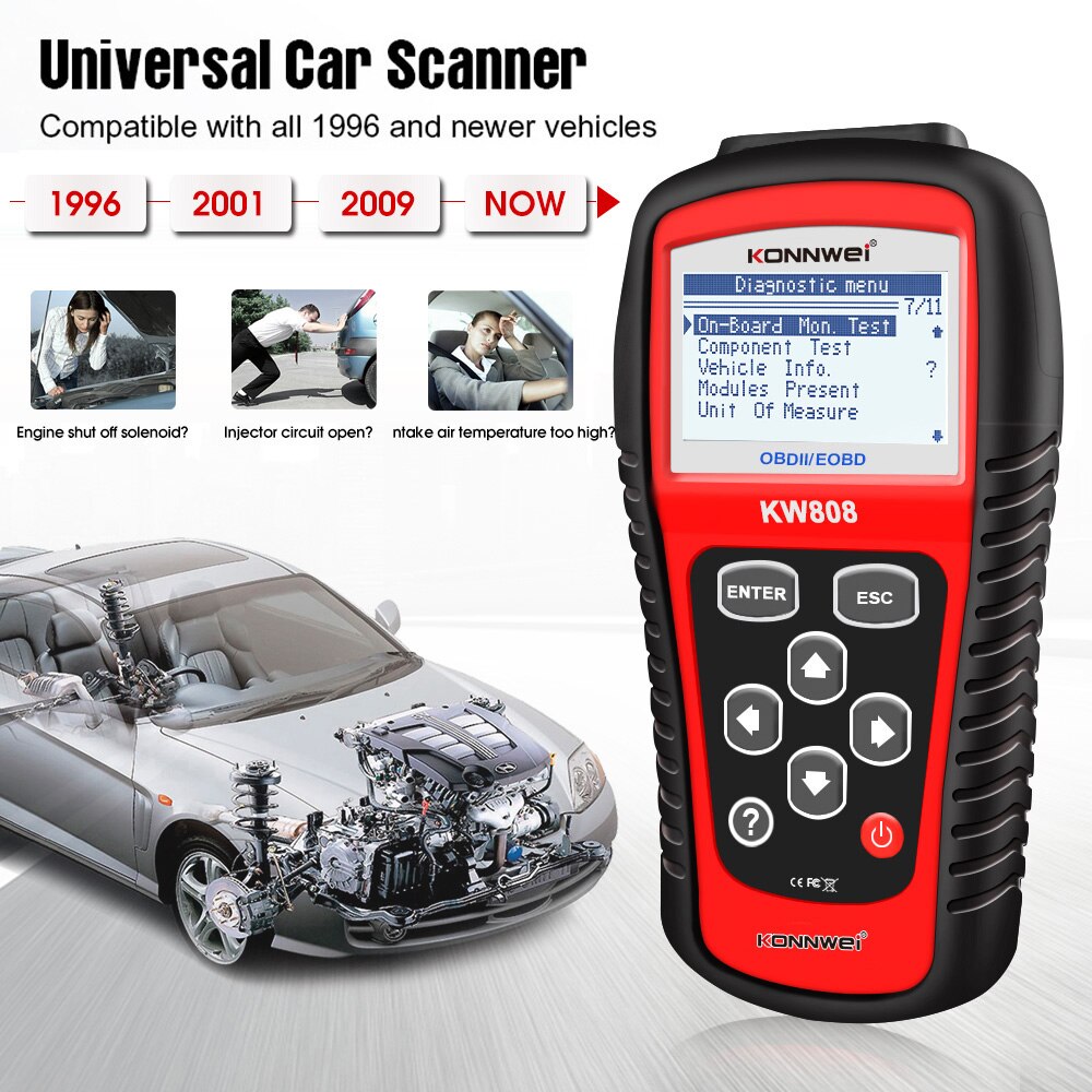 Launch Escaner Automotriz Obd Ii Voertuig Diagnostische Machine Obd2 Auto Scanner Diagnostisch Hulpmiddel Voor Alle Auto 'S