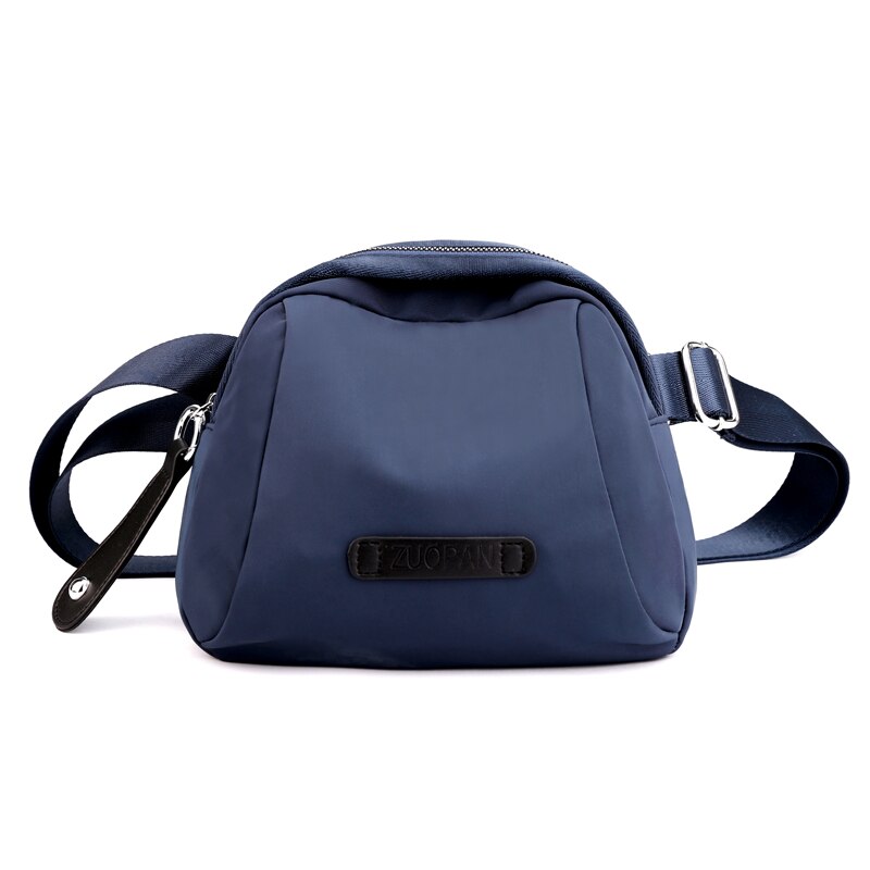 Casual Schoudertassen Vrouwen Effen Kleur Portemonnee En Handtassen Kleine Messenger Bag Nylon Crossbody Tassen Voor Vrouwen: Blue