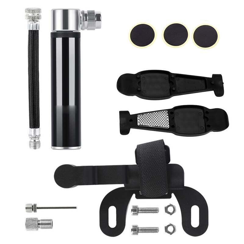Mini Portable Bicycle Pump 120 PSI High pressure Changable Presta Schrader Valve Air Mouth Pump Tire Inflator Bike Hand Pump